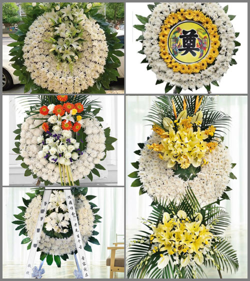 广东揭阳市惠来县靖海镇月山村花圈速递